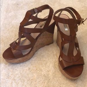 Guess cork wedges